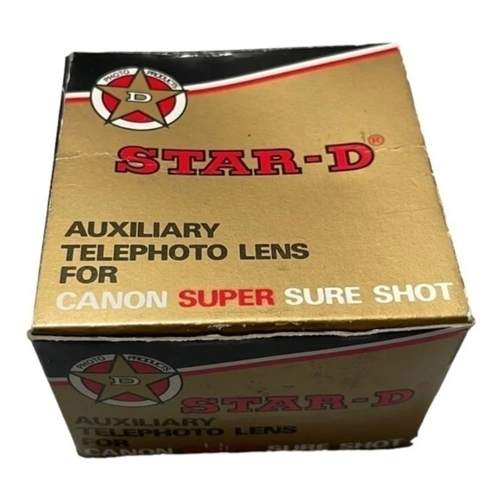 STAR-D Auxiliary Telephoto Lens Canon Super Sure Shot Manual Focus New